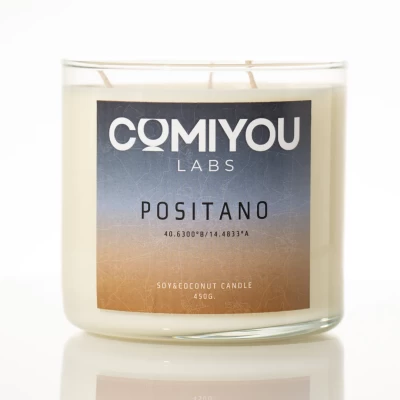 Αρωματικό κερί σόγιας & καρύδας POSITANO (450g)