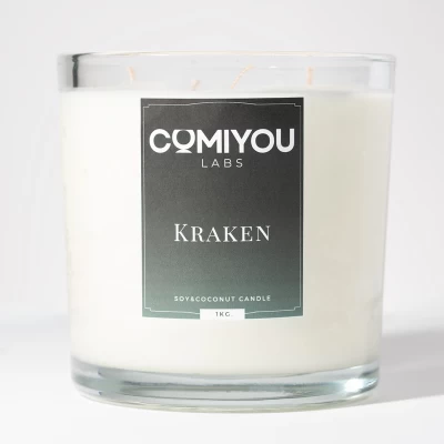 Aρωματικό κερί σόγιας & καρύδας KRAKEN (1kg)