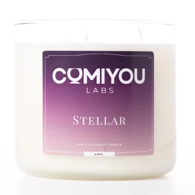 Aρωματικό κερί σόγιας & καρύδας STELLAR (450g)