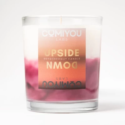 Aρωματικό κερί σόγιας & καρύδας UPSIDE DOWN (250g)